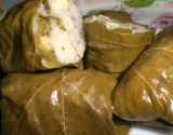 Dolmas ou feuilles de vigne farçies au riz