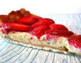 Tarte aux fraises et chocolat blanc