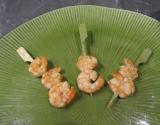 Brochettes de crevettes au piment