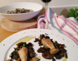 Cuisses de chapon aux morilles et Riesling