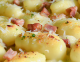 Gnocchi au jambon gratinés