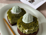 Île flottante chocolat et matcha