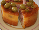 Cake salé pour l'apéritif au jambon et aux olives