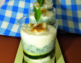 Verrine de courgette au Gorgonzola