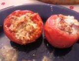 Tomates farcies au fromage frais et jambon