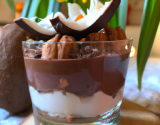 Verrine chocolat-noix de coco