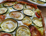 Clafoutis courgettes feta tomates séchées