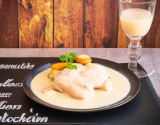 Poulet à la crème et au champagne