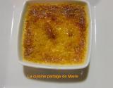 Crème brûlée mandarine thé vert