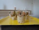 Verrine tartare de tomate au thon