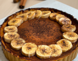 Tarte chocolat banane cannelle