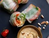 Rouleaux de printemps aux tomates de France, amandes et basilic