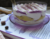 Tiramisu glacé cassis-violette