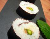 Maki au crabe et à la mélisse