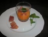 Granité de melon safrané et jambon serrano