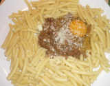 Pâte à la carbonara au vinaigre balsamique