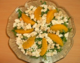 Salade de roquette aux oranges et féta