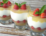 Verrine pommes fraises