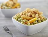 Crumble parmesan de Petits Pois carottes au curry