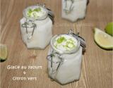 Glace au yaourt et citron vert