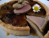 Tarte foie gras et canard