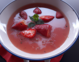 Soupe de fraises aux épices