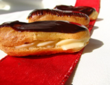 Petits éclairs à la crème pâtissière et à sa ganache chocolat