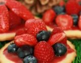 Pizzas de fruits rouges