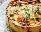 Quiche brocolis saumon