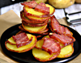 Galettes de pommes de terre au saucisson