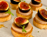 Bouchées de foie gras aux figues