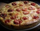 Clafoutis aux tomates cerises, parmesan et pesto