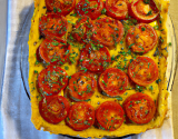 Tarte provençale rapide tomate-moutarde