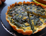 Quiche aux épinards et au Bleu d'Auvergne