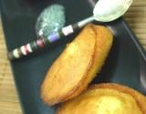 Grosses madeleines au Roquefort, sorbet Vin rouge épicé