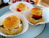 Mini burgers apéritifs aux trois saveurs