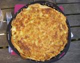 Tarte aux courgettes fromage et petits lardons