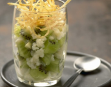 Tartare de Kiwi de l'Adour et crabe au céleri frit