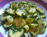 Poêlée de courgettes à la coriandre