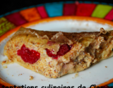 Galette comme une pastilla fragipane citronnée aux framboises