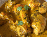 Poulet au curry au parfum de Corinthe