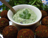 Falafel (végétarien) à la sauce herbes et balsamique