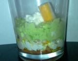 Verrine avocat-surimi au cottage cheese