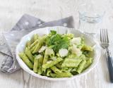 Pâtes au pesto de roquette et amandes