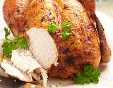 Poulet fermier rôti au four