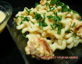 Fusilli lunghi au saumon et sauce safranée