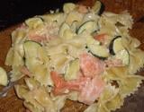 Farfalles saumon et courgettes