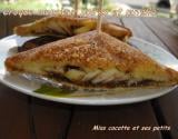 Croques monsieur aux poires et nutella