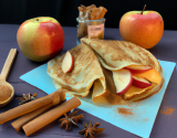 Crêpes pain d'épices et pomme