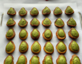 Mini madeleines pesto verde et pesto rosso